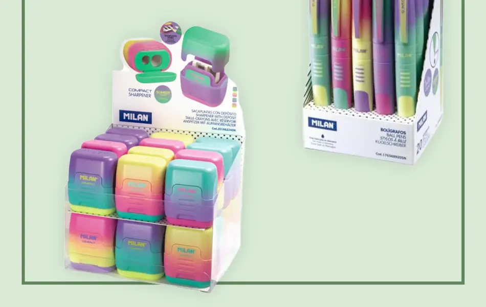 Kollasj av skolesaker fra Ark