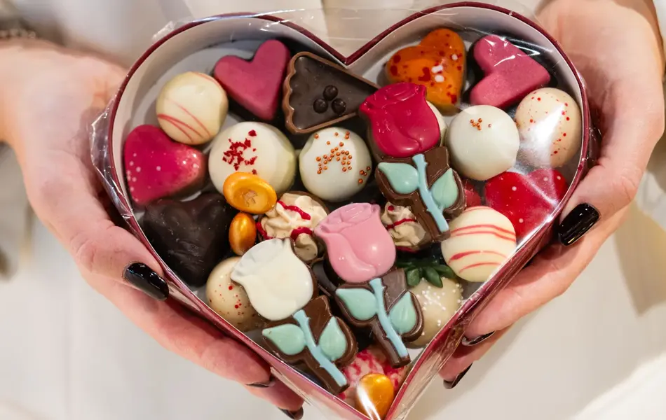 Lille sjokoladefabrikken hjerteboks 349-1