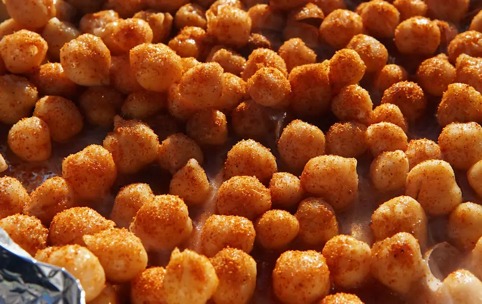 kikerter innpakket i aluminiumsfolie