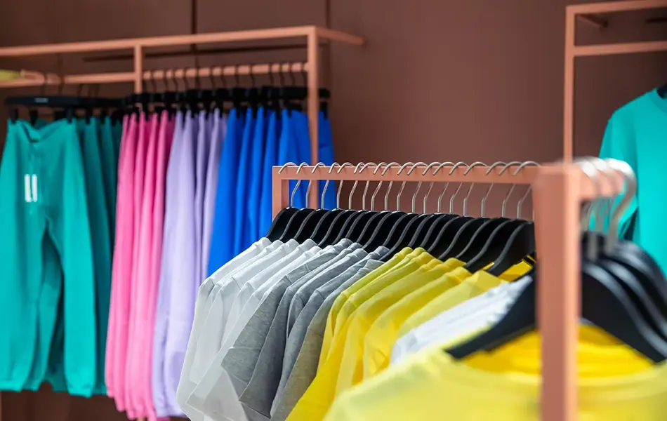 Joggebukse på stativ