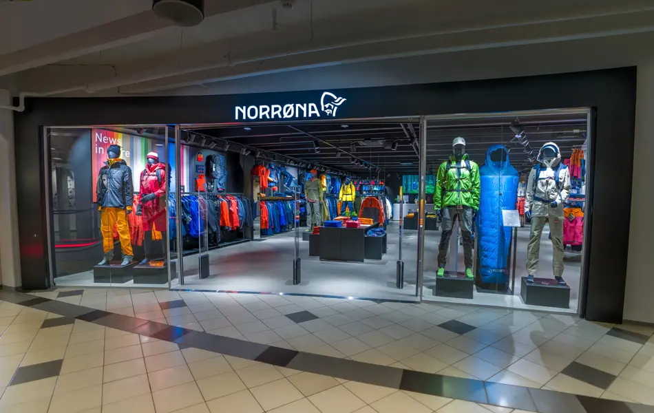 Bilde av fasade butikk, Norrøna AMFI Alta