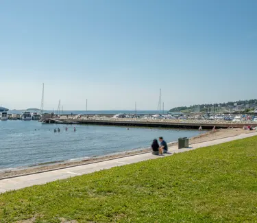 Bilde av strand og brygge i Moss