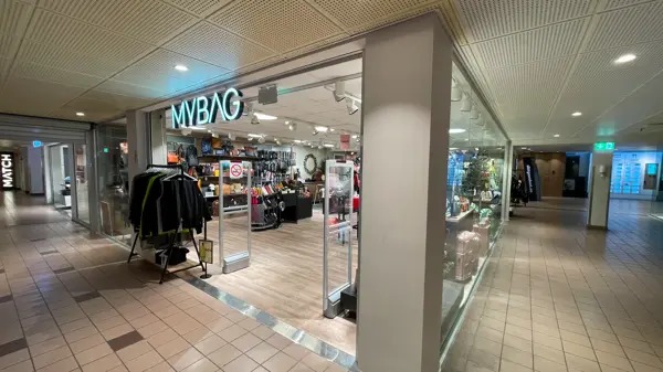 Ny fasade hos Mybag , Bergen Storsenter
