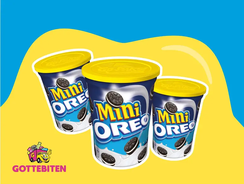 Tre bokser med mini-Oreo.