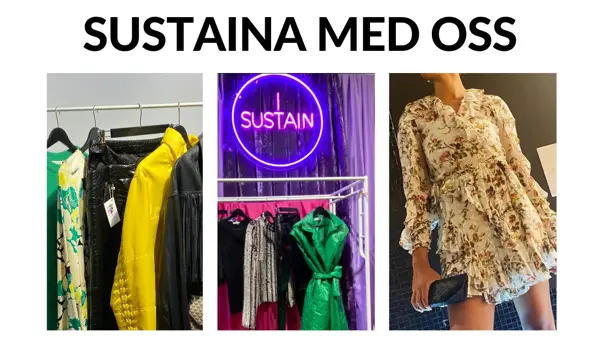 I Sustain sustainability. Sustaina med oss! Rydde ut. Rens garderoben for plagg du ikke bruker. Vi tar imot det som er i god stand, moderne og i sesong. Viktig at du vasker eller renser dine plagg innen du leverer de til oss. Levere i butikk. Vi selg
