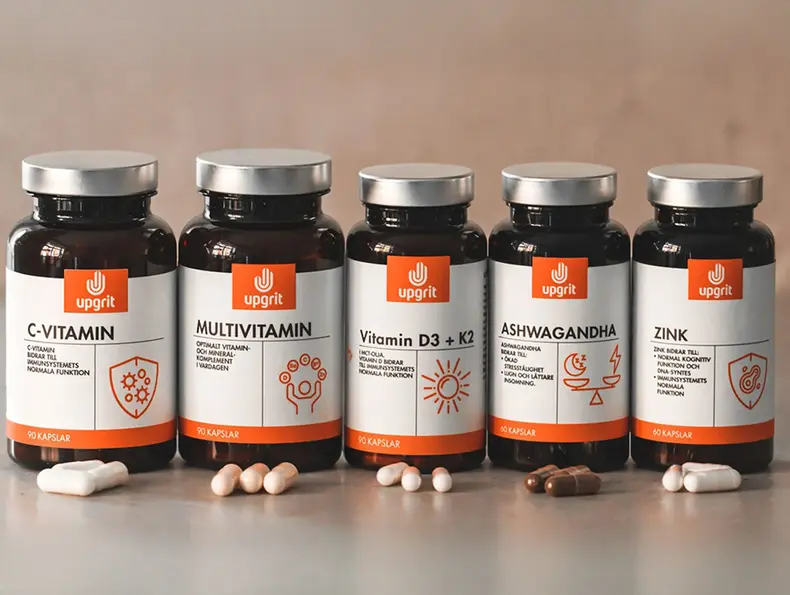 Kosttilskudd med vitaminer og mineraler