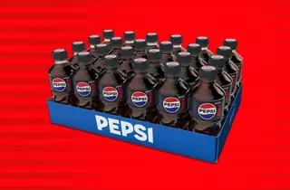 flak med pepsi-flaskor