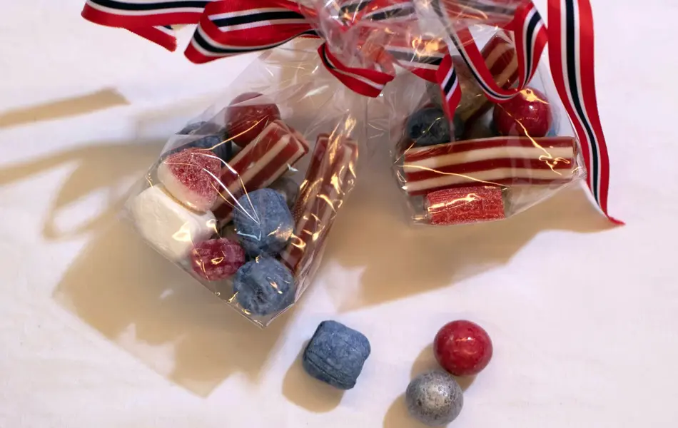 Godis i cellofan