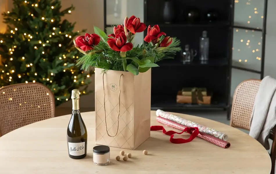 Sandvika_MesterGrønn_Amaryllisbukett_Musserende drikke_Lakriskuler