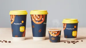 kaffekopper i ulike størrelser fra pressebyrån