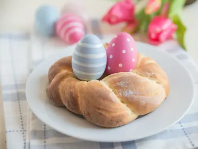 Sweet german easter bread