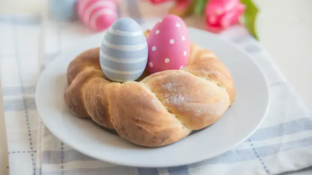 Sweet german easter bread