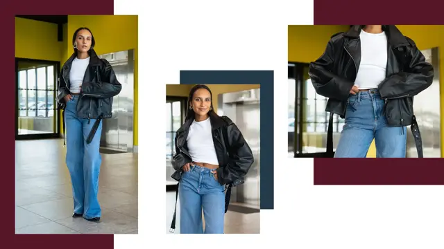 Dame viser mote på p-hus