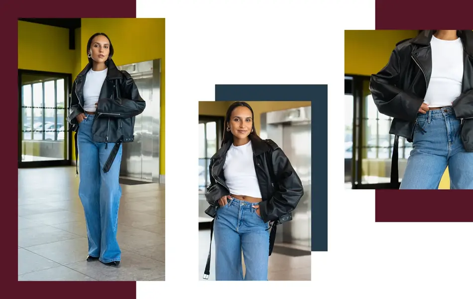 Dame viser mote på p-hus