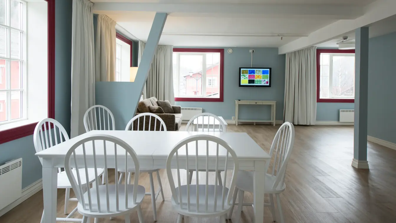 Spisebord i suite på Thon Hotel Hallingdal