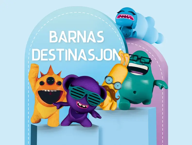 Barnas Destinasjon med maskoter
