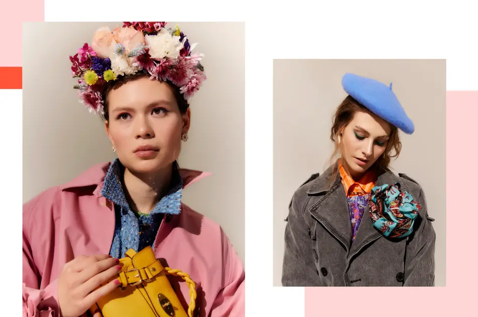 To damer som viser mote