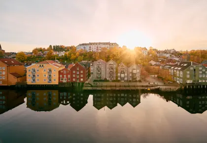 Flott utsikt over Nidelva fra kontoretasjen 