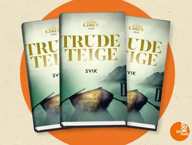 Tre eksemplarer av boken "Svik" av Trude Teige.