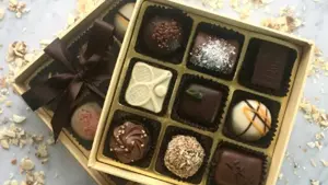 sjokoladeboks med 9 biter i