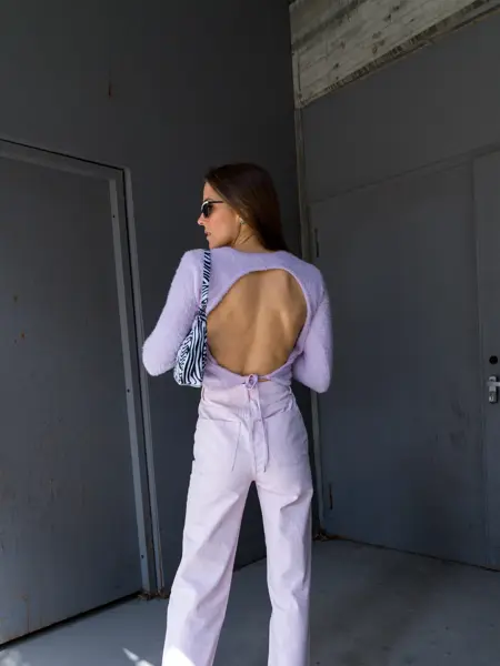 Nina Sandbech i lilla antrekk fra Bik Bok