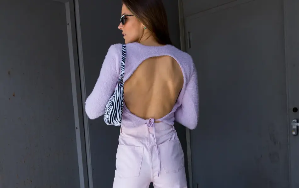 Nina Sandbech i lilla antrekk fra Bik Bok