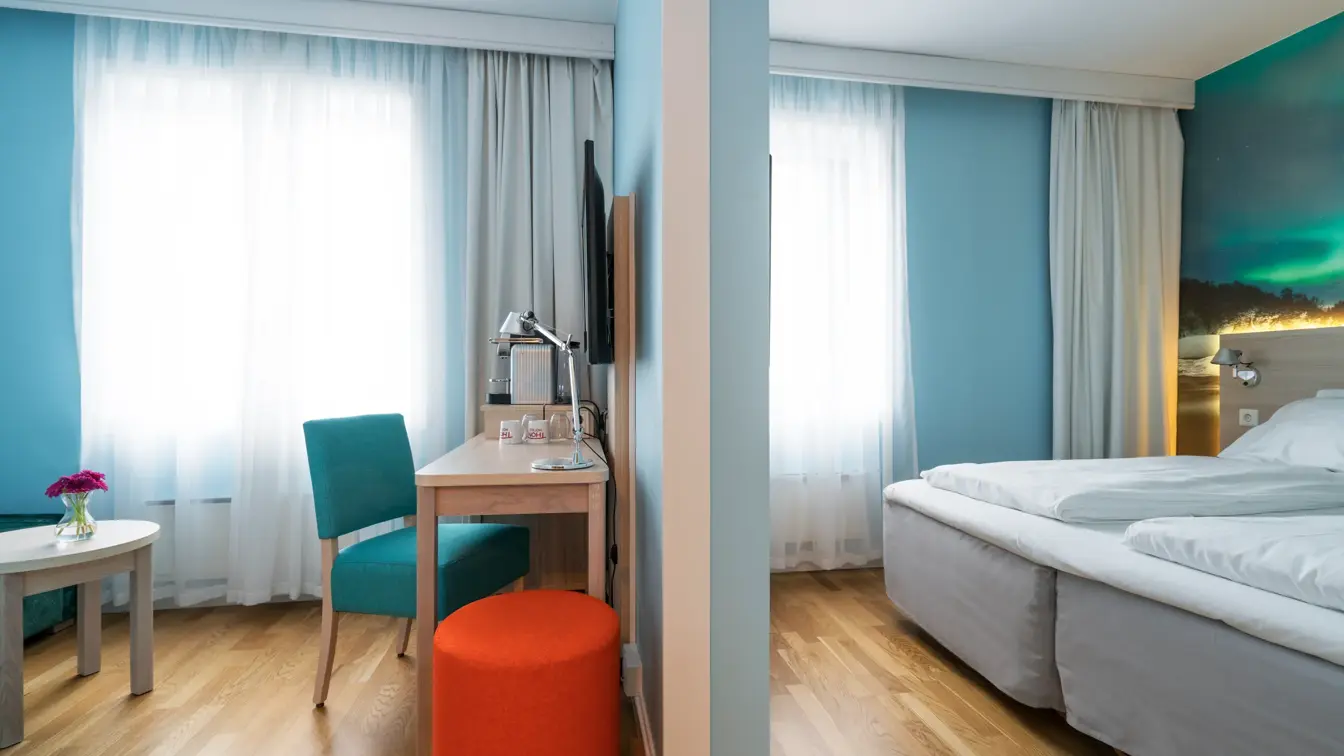 Kontorpult på Superior Room på Thon Hotel Polar