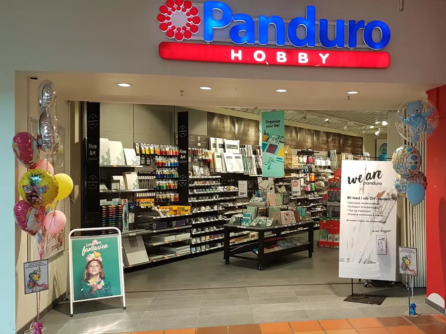 Butikkfasade til Panduro på Ski storsenter 