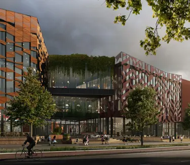 Triaden fasade hovedinngang