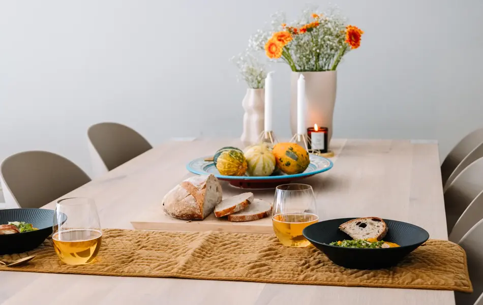 Dekket bord til to 