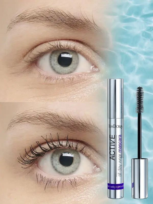 Dame med mascara