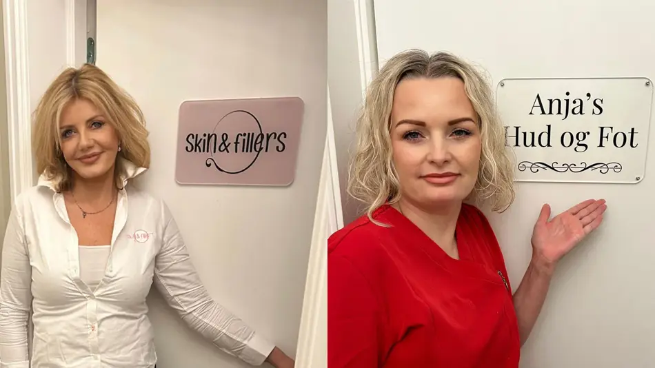 To damer som smiler til kamera