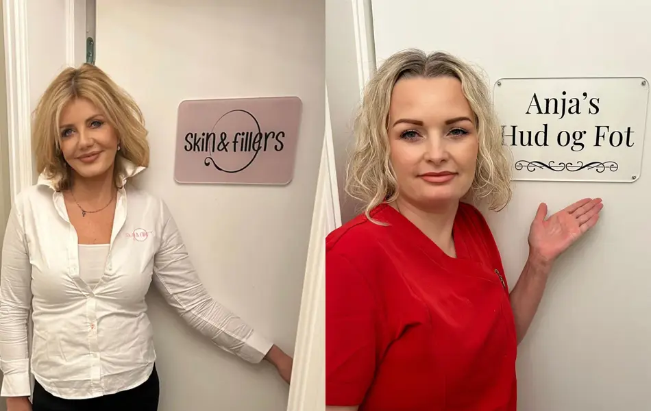 To damer som smiler til kamera