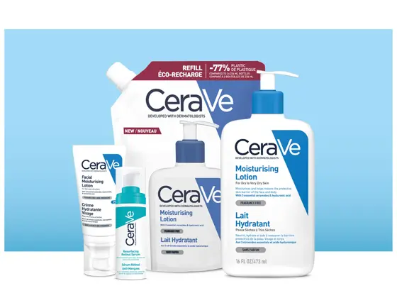 CeraVe hudpleieprodukter for ansikt og kropp