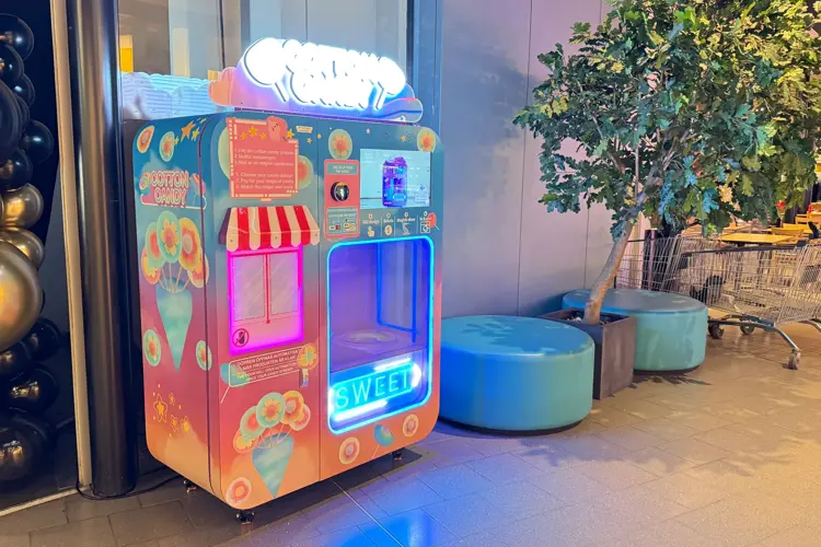 Du hittar cotton candy maskinen mittemot ExtraToys