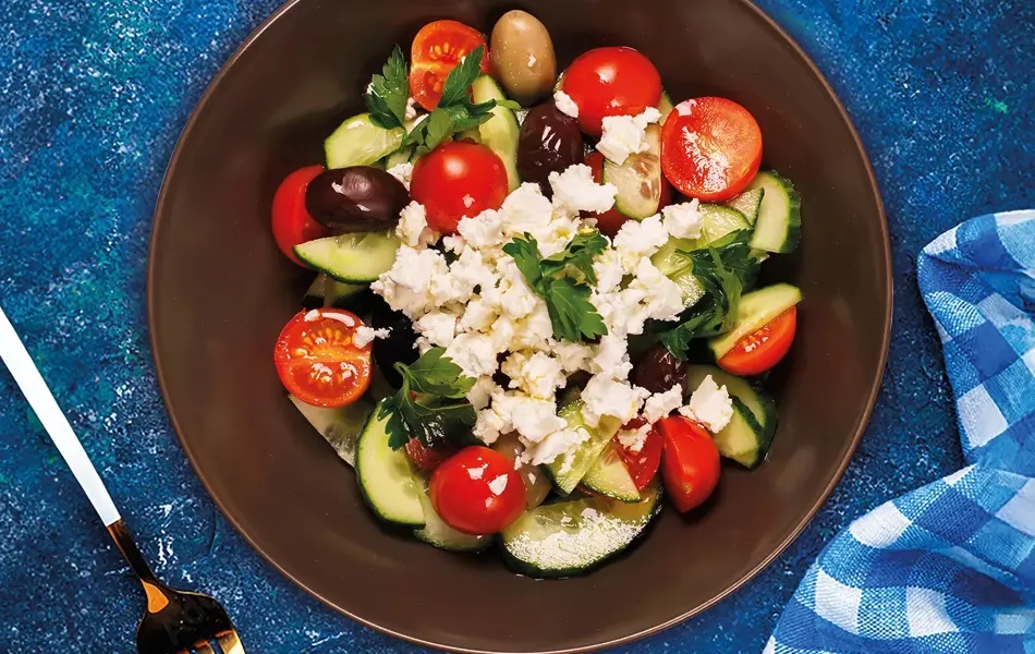 Grekisk sallad på La Greco