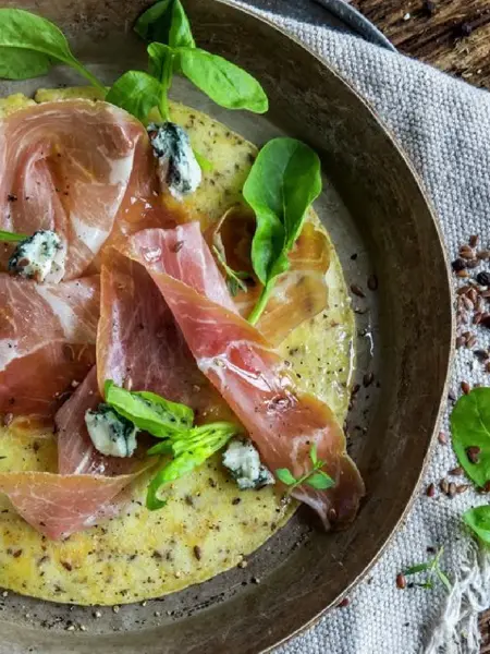 Pannekake med spekeskinke