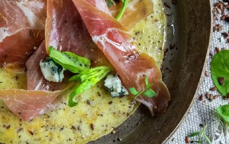 Pannekake med spekeskinke