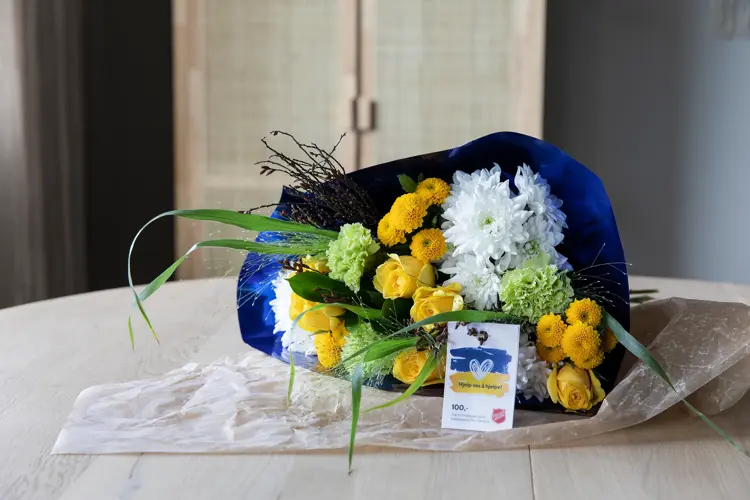 Bukett for Ukraina fra Mester Grønn. 