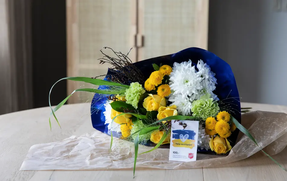 Blomsterbukett for Ukraina fra Mester Grønn