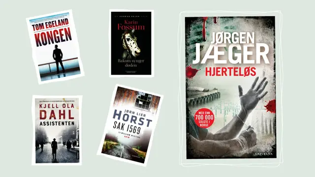 Produktbilde av bøkene: Kongen, Bakom synger døden, Sak 1569, Hjerteløs og Assistenten