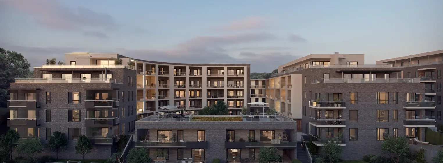 Fasadebilde av boligprosjektet Parkodden i Lillestrøm.