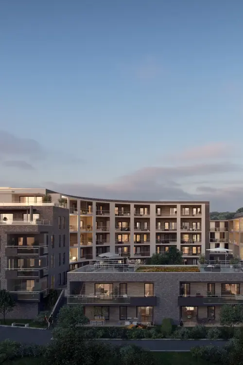 Fasadebilde av boligprosjektet Parkodden i Lillestrøm.