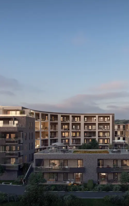 Fasadebilde av boligprosjektet Parkodden i Lillestrøm.