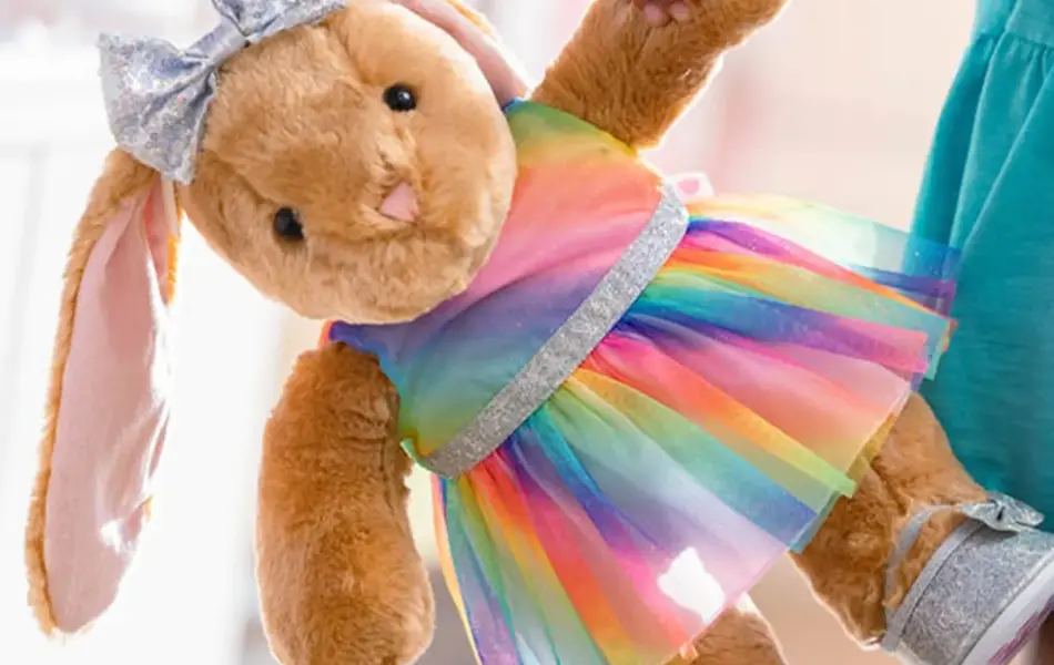 Kaninbamse med kjole