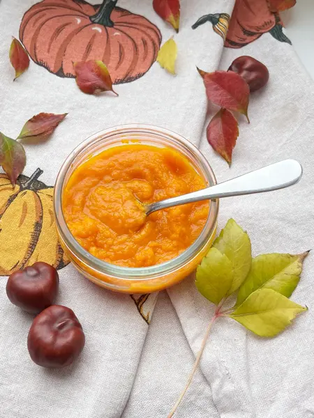 Gresskarpuré i et glass