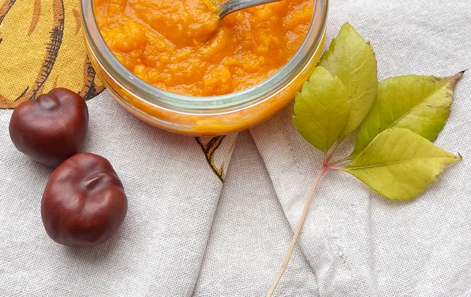 Gresskarpuré i et glass