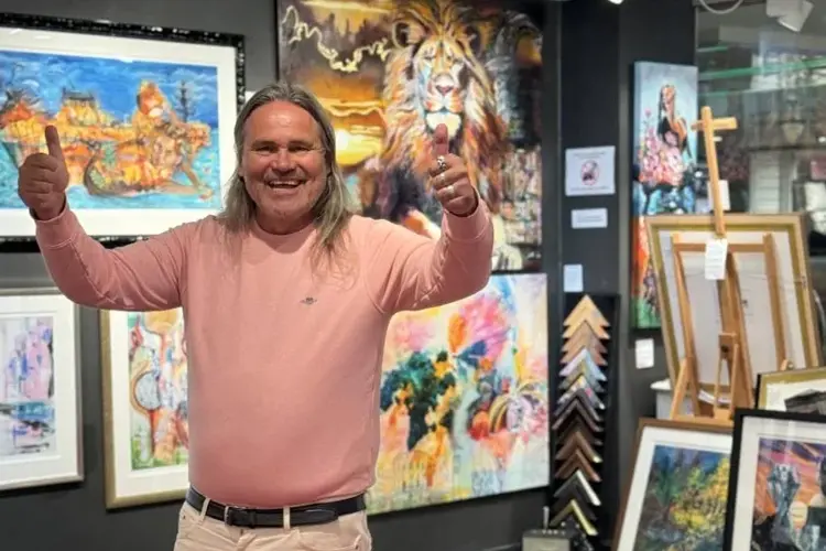 bilde av Roger i galleriet