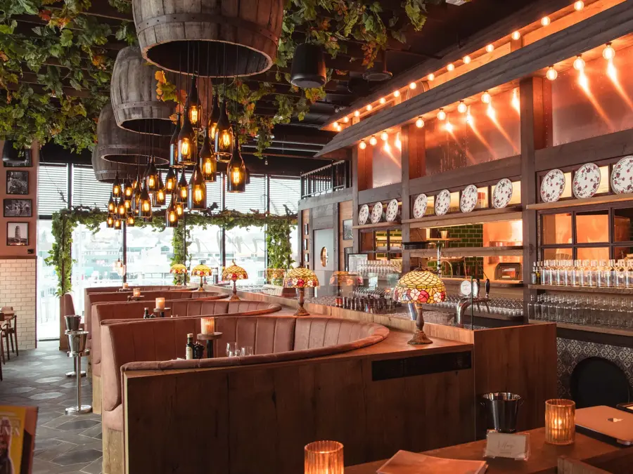 Villani butikkbilde som viser sitteplasser