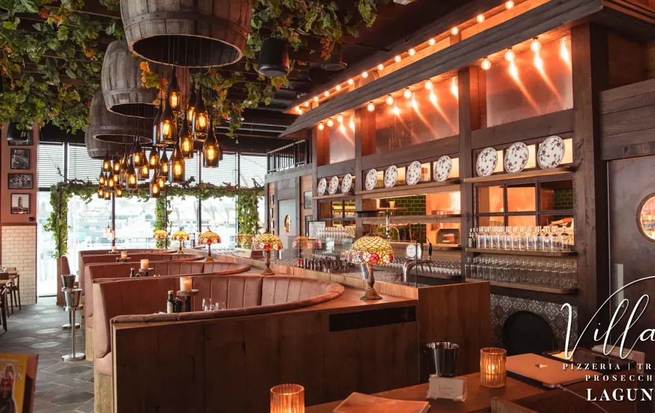 Villani butikkbilde som viser sitteplasser